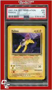 Neo Revelation 22 Raikou PSA 3