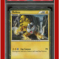 Heartgold & Soulsilver Promo HGSS19 Raikou Holo PSA 7