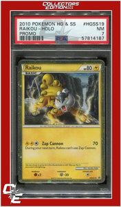 Heartgold & Soulsilver Promo HGSS19 Raikou Holo PSA 7