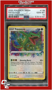 Vivid Voltage 138 Rayquaza PSA 10