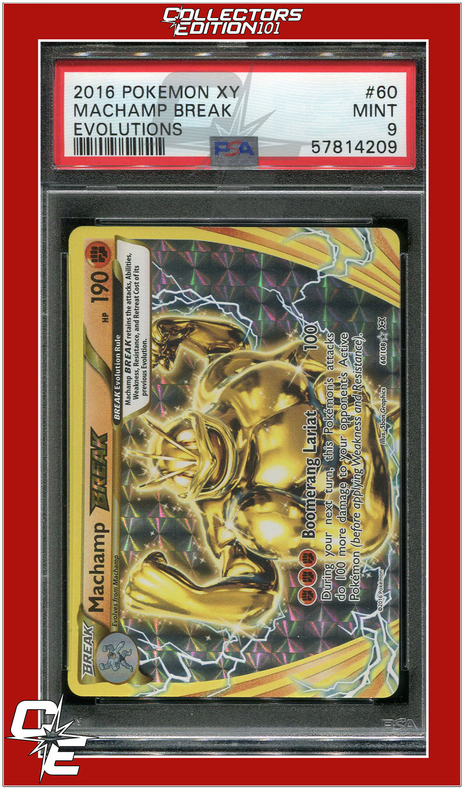 Evolutions 60 Machamp Break PSA 9