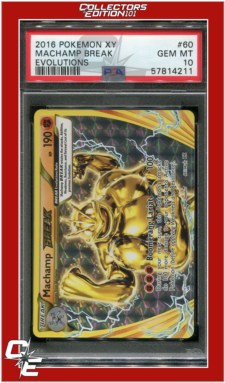 Evolutions 60 Machamp Break PSA 10