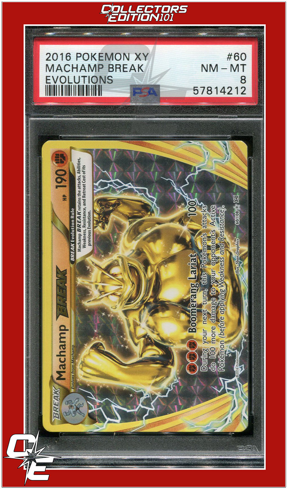 Evolutions 60 Machamp Break PSA 8