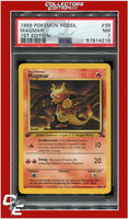 Fossil 39 Magmar 1st Edition PSA 7
