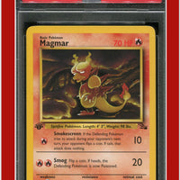 Fossil 39 Magmar 1st Edition PSA 7