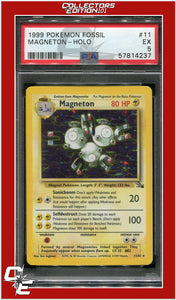 Fossil 11 Magneton Holo PSA 5