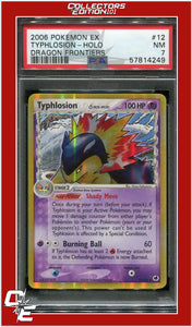 EX Dragon Frontiers 12 Typhlosion Holo PSA 7