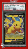 SWSH Black Star Promo 061 Pikachu V Pikachu V Box PSA 10
