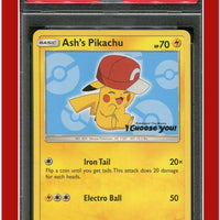 SM Black Star Promo SM113 Ash's Pikachu I Choose You! PSA 8