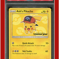 SM Black Star Promo SM111 Ash's Pikachu I Choose You! PSA 9