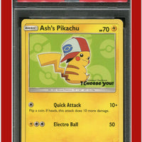 SM Black Star Promo SM112 Ash's Pikachu I Choose You! PSA 9