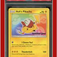 SM Black Star Promo SM108 Ash's Pikachu I Choose You! PSA 9