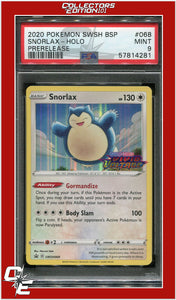 SWSH Black Star Promo 068 Snorlax Holo Prerelease PSA 9