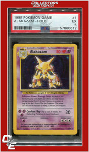 Base Set 1 Alakazam Holo PSA 5