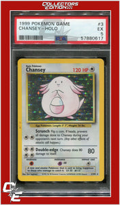 Base Set 3 Chansey Holo PSA 5