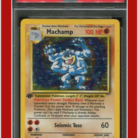 Base Set 8 Machamp Holo 1st Edition PSA 6