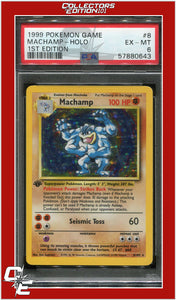 Base Set 8 Machamp Holo 1st Edition PSA 6