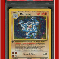 Base Set 8 Machamp Holo 1st Edition PSA 5