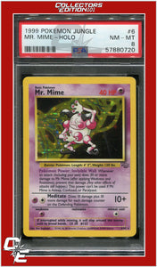 Jungle 6 Mr. Mime Holo PSA 8