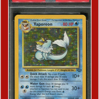 Jungle 12 Vaporeon Holo PSA 6