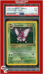 Jungle 13 Venomoth Holo PSA 7