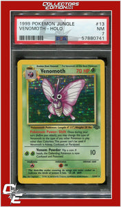 Jungle 13 Venomoth Holo PSA 7