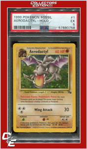 Fossil 1 Aerodactyl Holo PSA 5