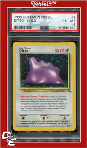 Fossil 3 Ditto Holo PSA 6