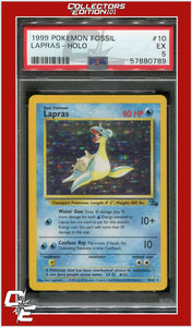 Fossil 10 Lapras Holo PSA 5