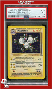 Fossil 11 Magneton Holo PSA 5