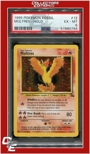 Fossil 12 Moltres Holo PSA 6