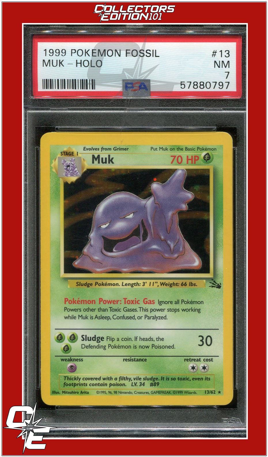 Fossil 13 Muk Holo PSA 7