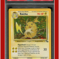 Fossil 14 Raichu Holo PSA 4