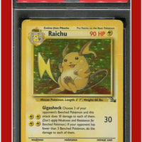 Fossil 14 Raichu Holo PSA 1