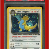 Team Rocket 5 Dark Dragonite Holo PSA 6