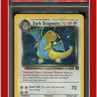 Team Rocket 5 Dark Dragonite Holo PSA 3