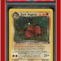 Team Rocket 6 Dark Dugtrio Holo PSA 5