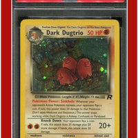 Team Rocket 6 Dark Dugtrio Holo PSA 4