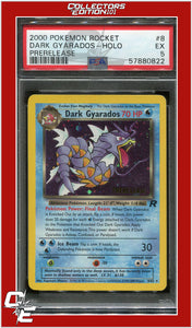 Team Rocket 8 Dark Gyarados Holo Prerelease PSA 5