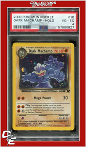 Team Rocket 10 Dark Machamp Holo PSA 4