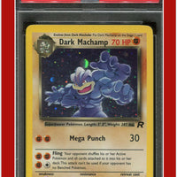 Team Rocket 10 Dark Machamp Holo PSA 5