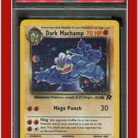 Team Rocket 10 Dark Machamp Holo PSA 6