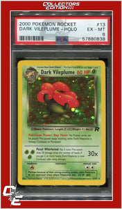 Team Rocket 13 Dark Vileplume Holo PSA 6