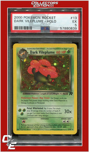 Team Rocket 13 Dark Vileplume Holo PSA 5