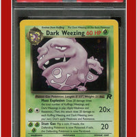 Team Rocket 14 Dark Weezing Holo PSA 8