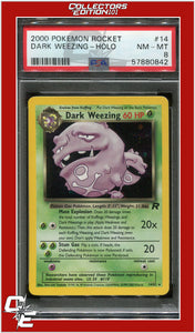 Team Rocket 14 Dark Weezing Holo PSA 8