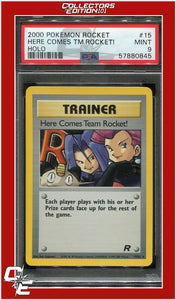 Team Rocket 15 Here Comes Team Team Rocket! Holo PSA 9