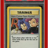 Team Rocket 15 Here Comes Team Team Rocket! Holo PSA 8