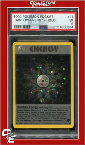 Team Rocket 17 Rainbow Energy Holo PSA 5