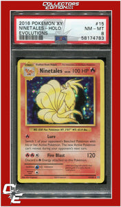 Evolutions 15 Ninetales Holo PSA 8